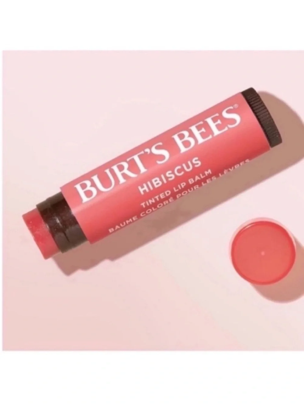 New 3 Burt’s Bees Hibiscus Tinted Lip Balms